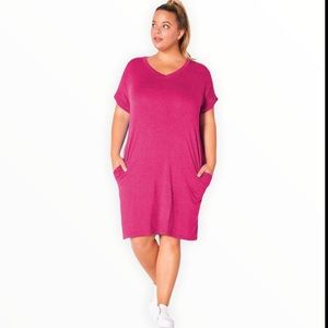 T-Shirt V-neck Dress